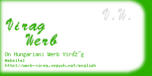 virag werb business card